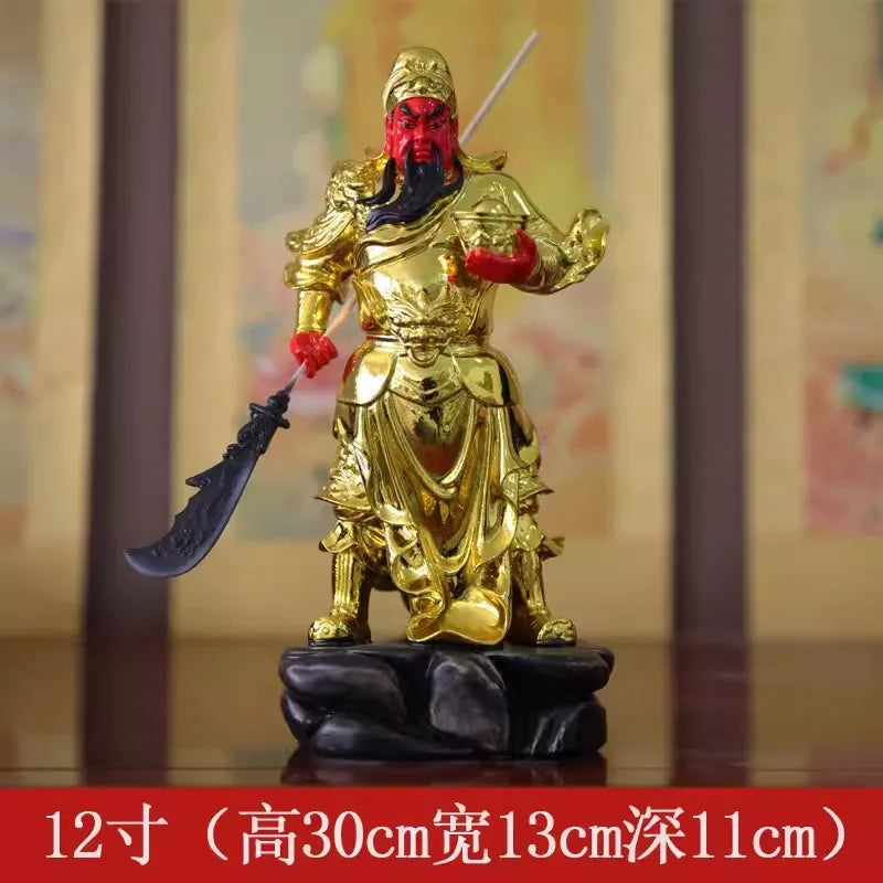 Buddhist Deity Figurine for Home Decor, God of Wealth, Guan Yu Statue, Domineering Buddha Ornament, Worship Buddha