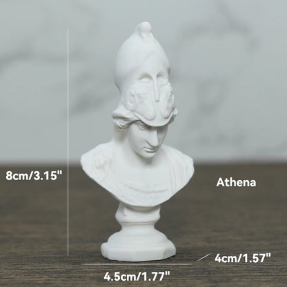 Greek Mythology God Goddess Hero David Venus Mozart Bust Figurine Sculpture Statue Plaster Sketch Practice Model Room Decoration