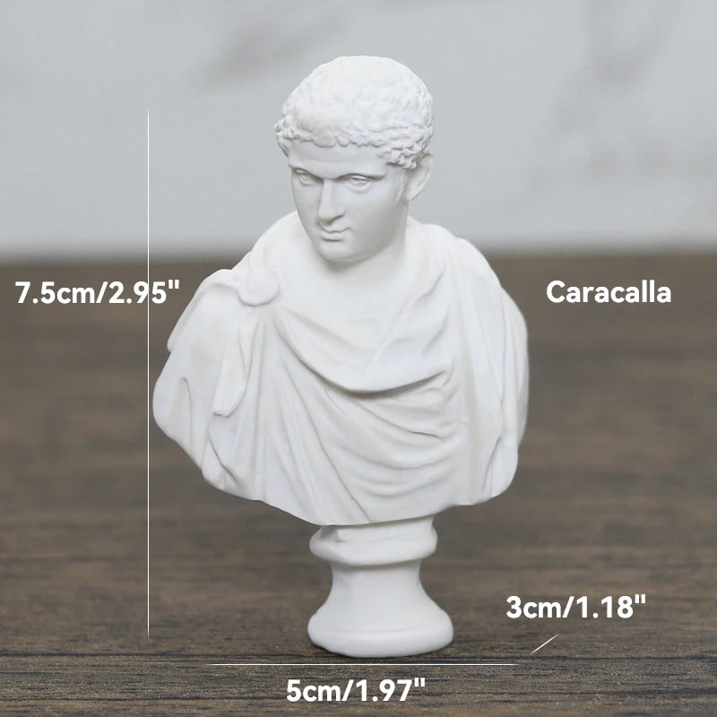 Greek Mythology God Goddess Hero David Venus Mozart Bust Figurine Sculpture Statue Plaster Sketch Practice Model Room Decoration
