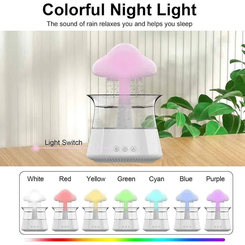  Rain Cloud Electric Air Humidifier 300ml Aroma Diffuser Zen Rain Water Drops Colorful Night Light Humidifier for Home Gift 12000042235661384 84 $ Kinscoter US Store Stew's Incense