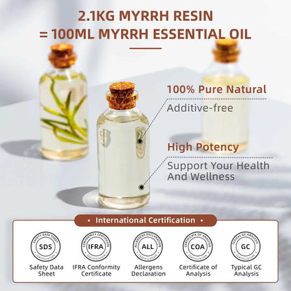  HIQILI 100ML Myrrh Essential Oils,100% Pure Nature for Aromatherapy, Diffuser, Humidifier, Massage, Relieving Stress, Fragrance 12000027053018006 16 $ HIQILI HIQILI Official Store Stew's Incense