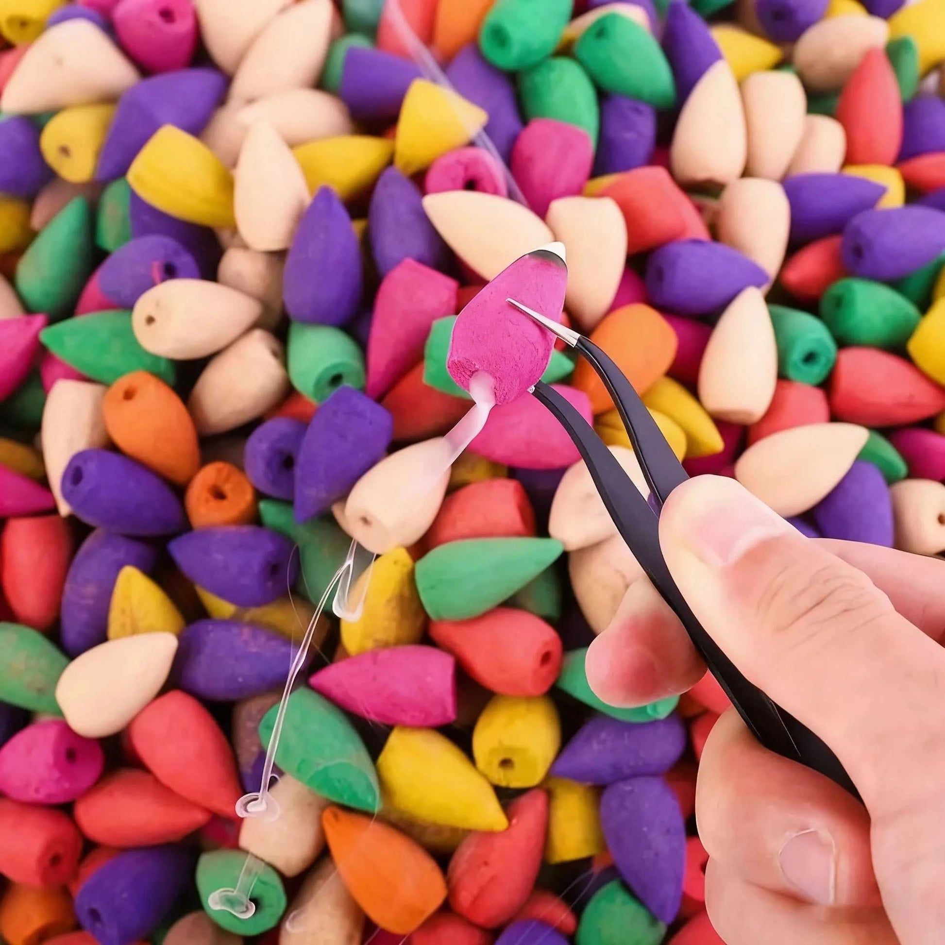  50Pcs Natural Backflow Incense Cones - Various Scents, Lavender, Sandalwood, Jasmine, Rose, Etc. for Indoor Yoga, Outdoor Camping, Perfect for Waterfall Incense Burners, for House Cleaning, Yoga, Tea Room, Home or Office Use 12000052036739752 6 $ Shop1103840871 Store Stew's Incense