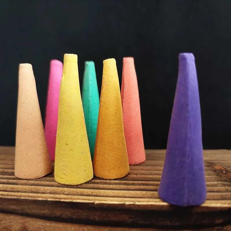  50pcs Natural Oversize backflow Incense Cone 25 minutes mixed scents Reflux Tower Incense Sandalwood Aromatherapy 12000043740546559 8 $ Shop1104310414 Store Stew's Incense