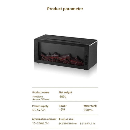  Essential Oils Humidifier with LED Light 4In1 Fireplace Air Humidifier Type C Rechargeable Aroma Diffuser for Home Creative Gift 12000052538739774 44 $ Shop1104818016 Store Stew's Incense