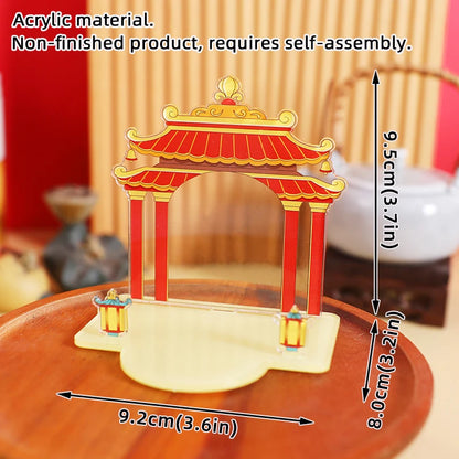 Chinese Deity Figurines Desk Organizer Creative Car Interior Zen Decor Office Stress Relief Ornament Car/Buddha Shrine Decor