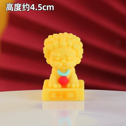 Chinese Deity Figurines Desk Organizer Creative Car Interior Zen Decor Office Stress Relief Ornament Car/Buddha Shrine Decor