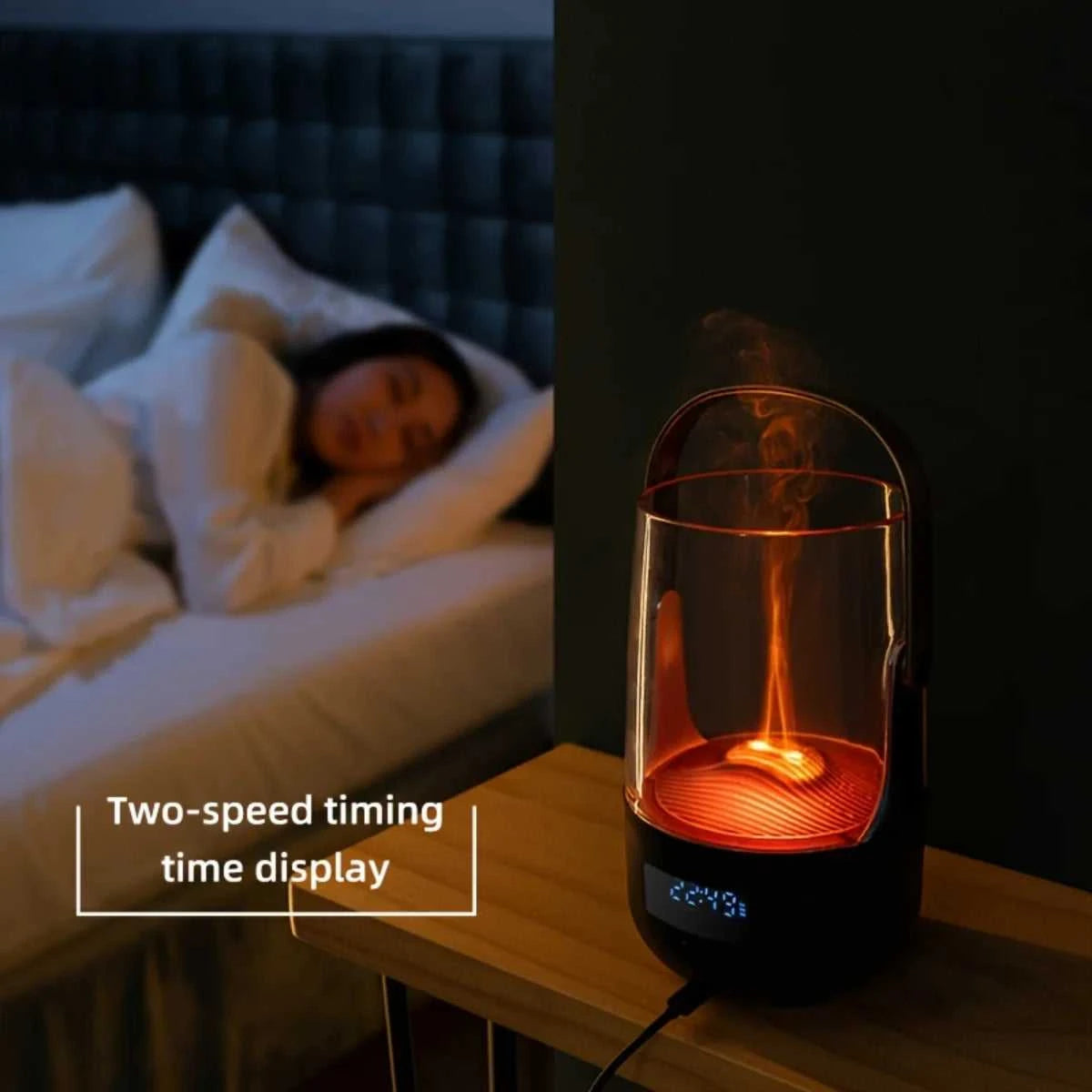  Flickering Flame Diffuser Vintage 200ML Humidifier with Timer & Auto Shut-Off for Relaxation 12000050953390836 63 $ Shop1104984277 Store Stew's Incense