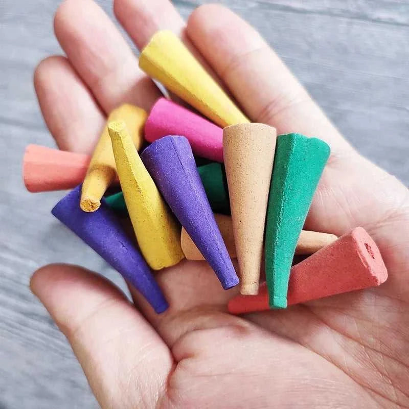  50pcs Natural Oversize backflow Incense Cone 25 minutes mixed scents Reflux Tower Incense Sandalwood Aromatherapy 12000043740546559 8 $ Shop1104310414 Store Stew's Incense