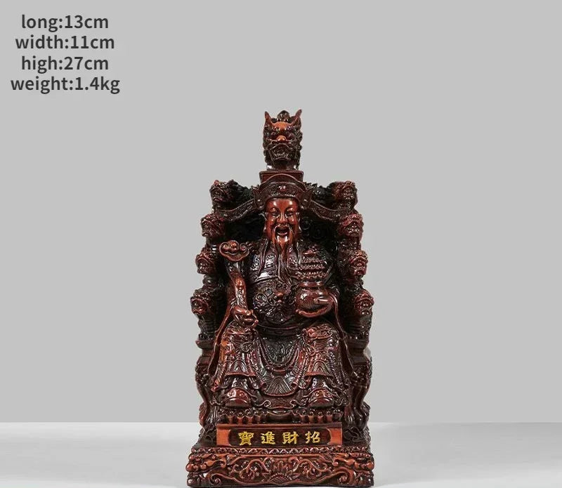 God of Fortune Ornaments Home Living Room Buddha Statue ,Inviting Wealth Into The Treasure Opening Sculptures