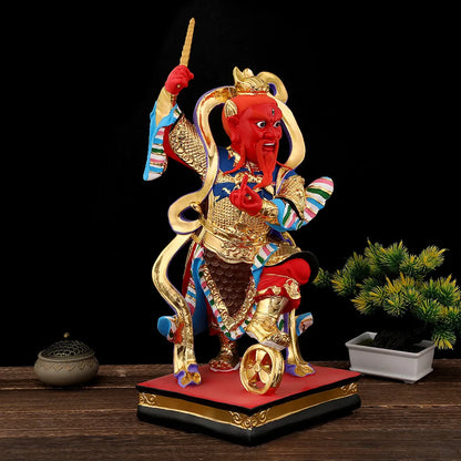 Resin Household Offering God Statue Protecting Fire King Tianjun God Statue Ornament