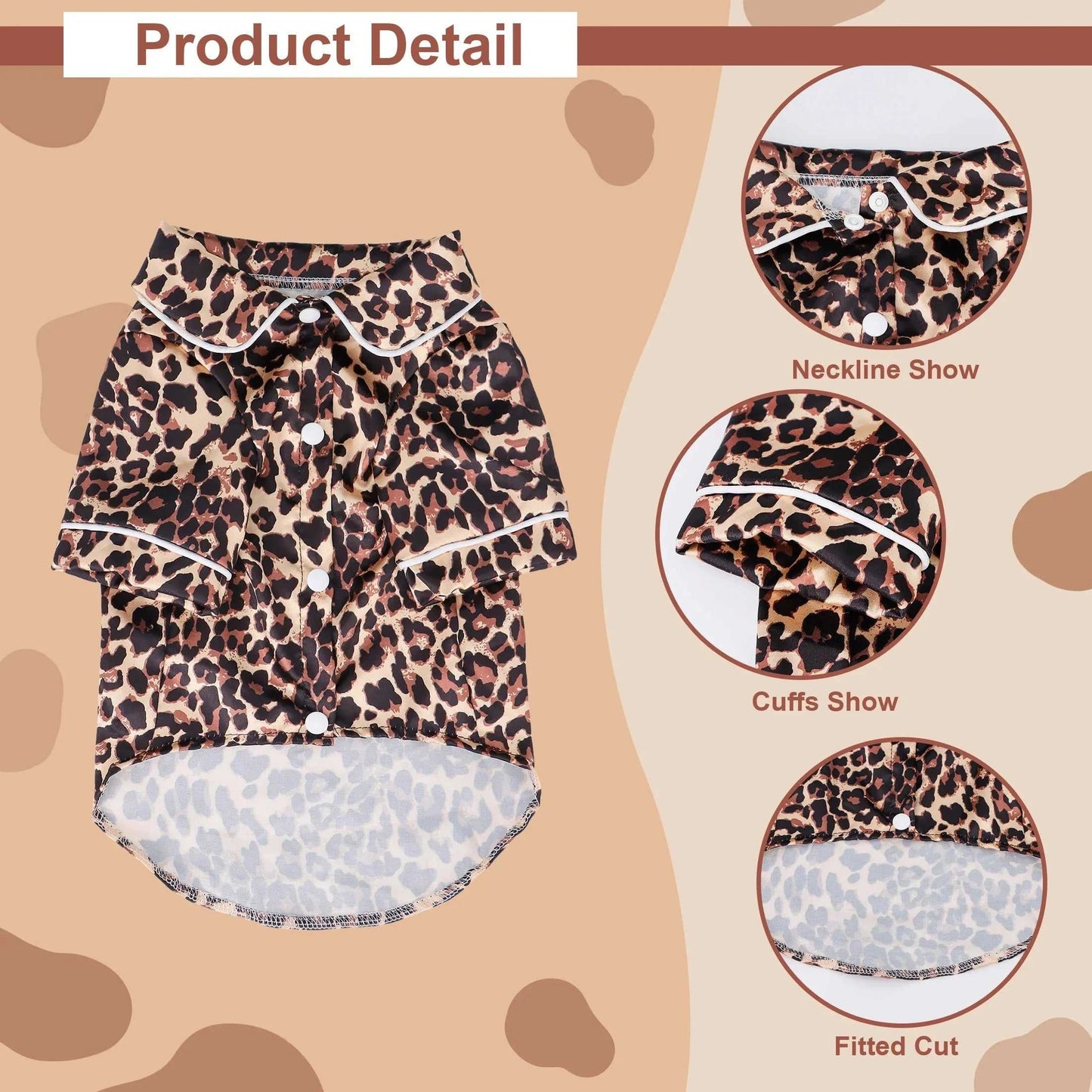 Pajamas Pet Pajama Set - Cute Animal Print Loungewear 1005009222710403-Cow Pattern-XXL 28 $ Pet Lovers Shop All Products Fashioned Furbabies Stew's Incense