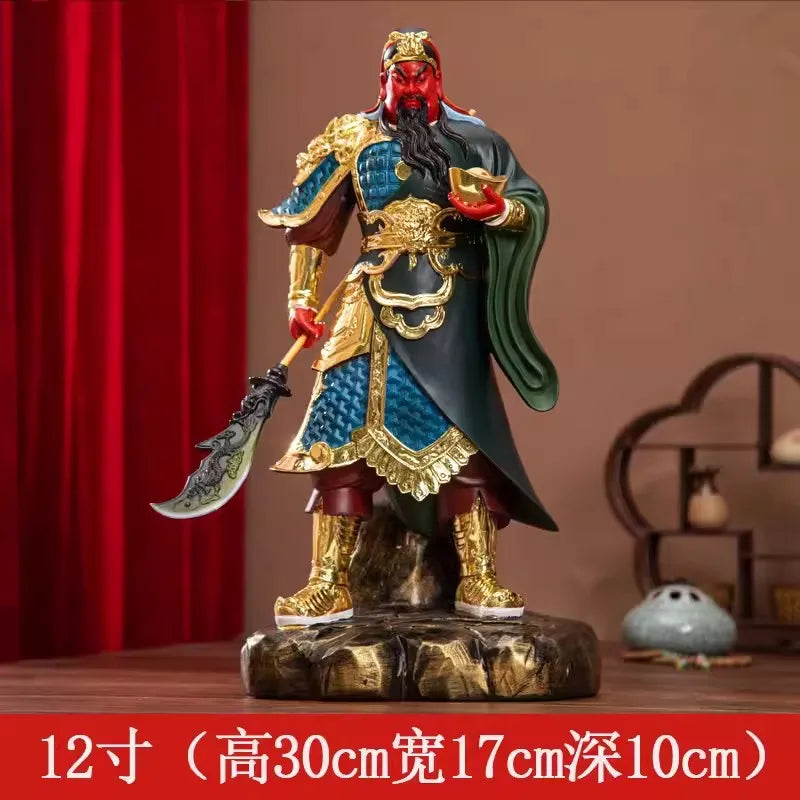 Buddhist Deity Figurine for Home Decor, God of Wealth, Guan Yu Statue, Domineering Buddha Ornament, Worship Buddha