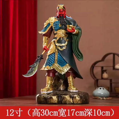 Buddhist Deity Figurine for Home Decor, God of Wealth, Guan Yu Statue, Domineering Buddha Ornament, Worship Buddha