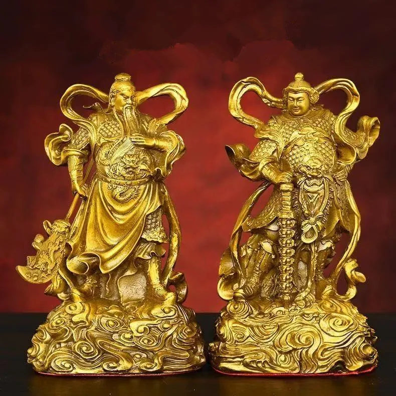 Buddha Brass Vedanta Jataka Bodhisattva Statue Guardian Deity Household Hall Offerings