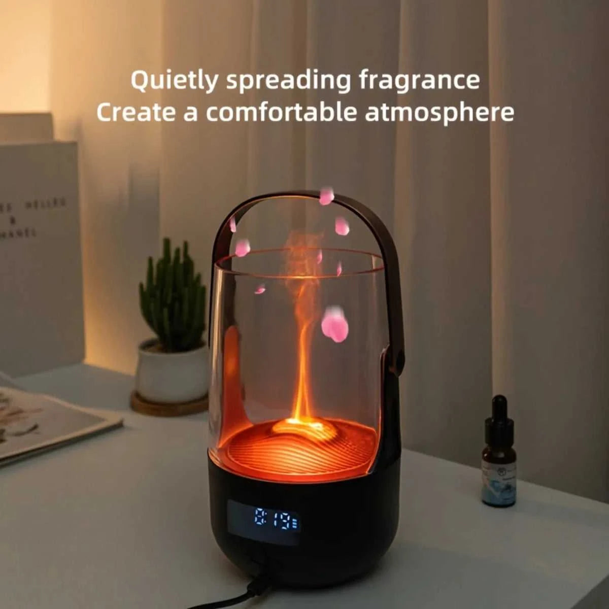  Flickering Flame Diffuser Vintage 200ML Humidifier with Timer & Auto Shut-Off for Relaxation 12000050953390836 63 $ Shop1104984277 Store Stew's Incense