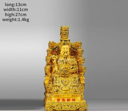 God of Fortune Ornaments Home Living Room Buddha Statue ,Inviting Wealth Into The Treasure Opening Sculptures