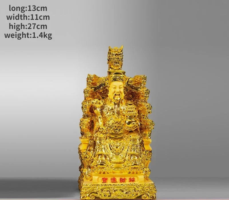 God of Fortune Ornaments Home Living Room Buddha Statue ,Inviting Wealth Into The Treasure Opening Sculptures