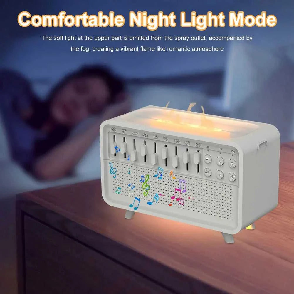  Desktop Flame Diffuser White Noise USB Humidifier Bluetooth Speaker White Noise Sleep Aid Night Light Humidifier Machine 12000052188766760 71 $ Top Overseas Direct-sale Store Stew's Incense