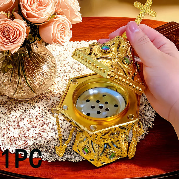 Luxurious suspended aromatherapy burner, meditation burner, suitable for aromatherapy, yoga, spa, home decoration