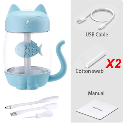  Toolikee 350ml 3in1 USB Himidifier Cat Mini Portable Ultrasonic Lovely Kitty Humidifier with Fan and Night Light Aroma Diffuser 12000037264239739 20 $ Turmera Official Store Stew's Incense