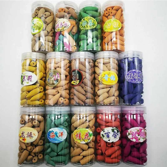  1Box About 55Pcs Bigger Backflow Incense Cones With Plastic Box 12000051692128676 11 $ MiniDeal Store Stew's Incense
