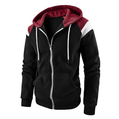 Mens Hoodie Mens Zipped Up Hoodie with Shoulder Details ONFYMH051424B2-NVY-M 49 $ Coats Onetify Stew's Incense
