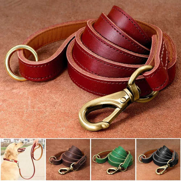 Leather Leash Real Leather Dog Leash Durable Medium Large Dog Lead Genuine Leather Walking Pet Leads Leash for Dogs German Shepherd Pitbull 14:10#black;5:361385 42 $ Pet Lovers Shop All Products Fashioned Furbabies Stew's Incense