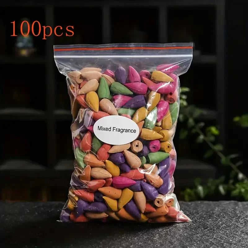  Mixed Waterfall Smoke Backflow Natural Incense Cone Incense Sandal Lavender Multi-scented Suitable for Places Tea Room Yoga Room 12000039908794270 7 $ Shop1103727550 Store Stew's Incense