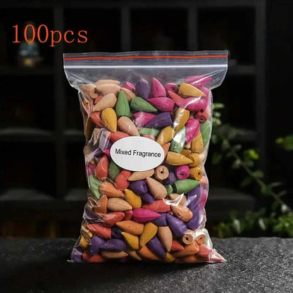  Mixed Waterfall Smoke Backflow Natural Incense Cone Incense Sandal Lavender Multi-scented Suitable for Places Tea Room Yoga Room 12000039908794270 7 $ Shop1103727550 Store Stew's Incense