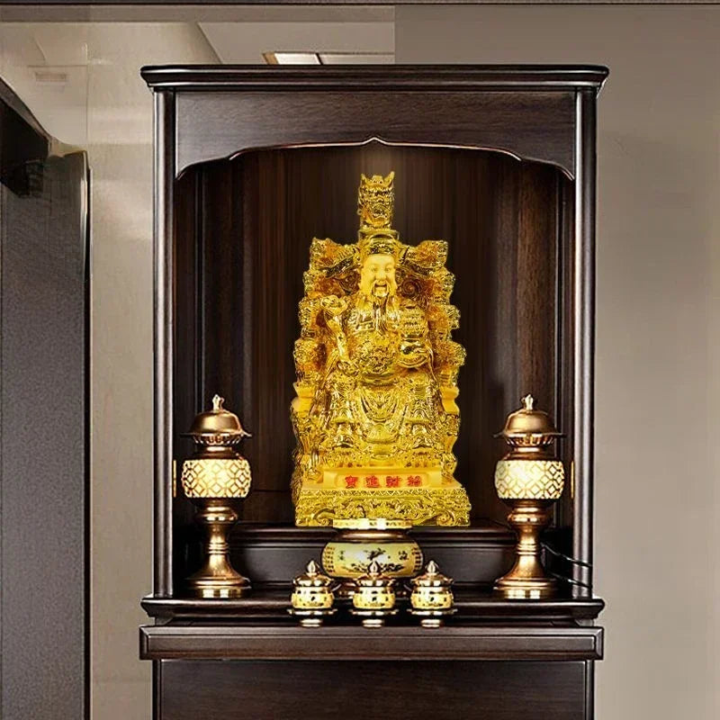 God of Fortune Ornaments Home Living Room Buddha Statue ,Inviting Wealth Into The Treasure Opening Sculptures
