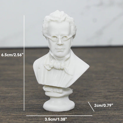 Greek Mythology God Goddess Hero David Venus Mozart Bust Figurine Sculpture Statue Plaster Sketch Practice Model Room Decoration