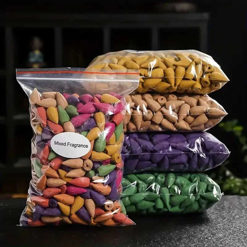  Mixed Waterfall Smoke Backflow Natural Incense Cone Incense Sandal Lavender Multi-scented Suitable for Places Tea Room Yoga Room 12000039908794270 7 $ Shop1103727550 Store Stew's Incense