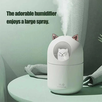  Mini 300ML USB Cat Humidifier Aroma Oil Diffuser Ultra Silent Household Bedroom Car Air Purifier with Cool Mist Light 12000050396194412 14 $ Home Gadgets Store Store Stew's Incense