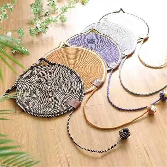 Cat scratching post A9LA Cotton Rope Cats Scratching Post Mat Fun Toy for Cats to Grind Claw & Relieve Stress Feature Wear-Resistant Design 12000047717962036 20 $ Shop All Fashioned Furbabies Stew's Incense