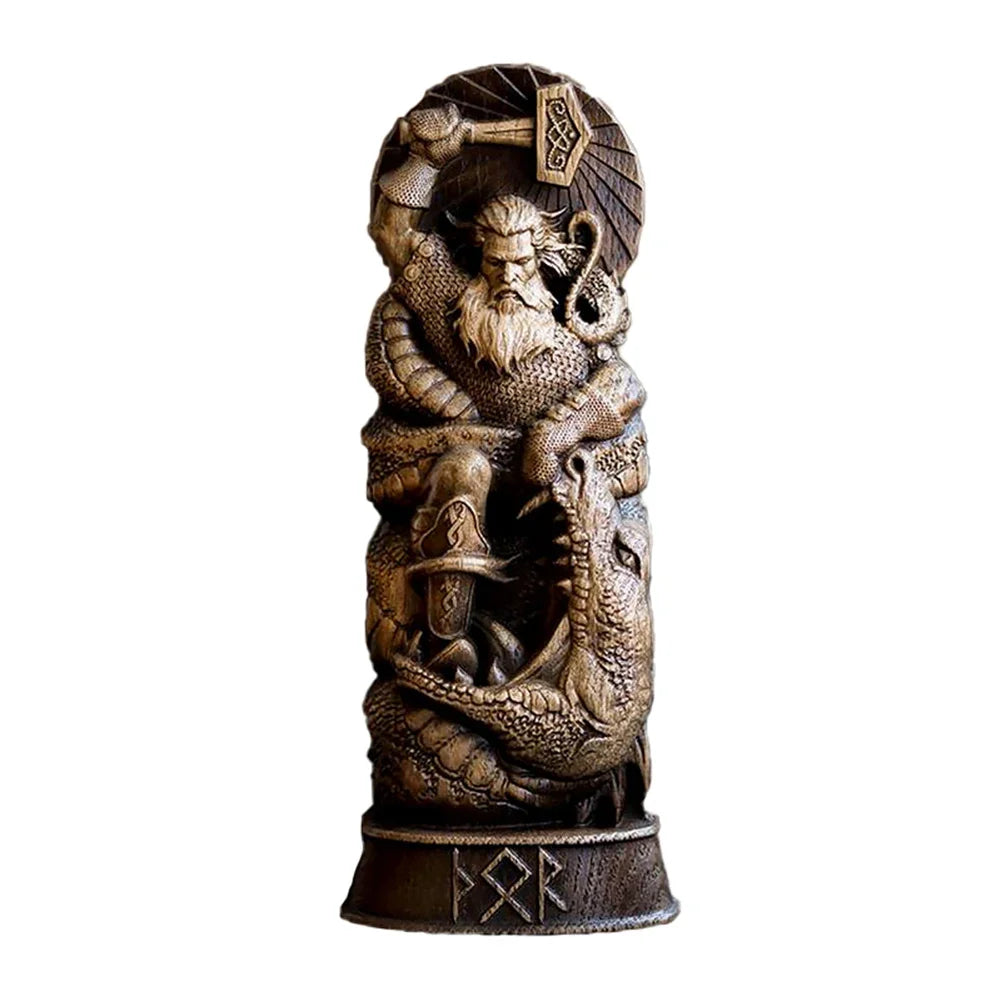 Viking God Goddes Sculpture Scandinavian Pantheon Resin Ornaments Freyja Statue Freya Norse Gods Carving Altar Heathen Asatru
