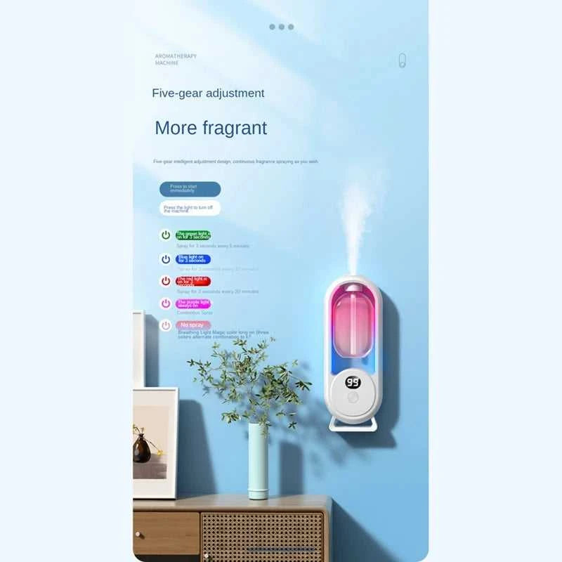  Wall Mounted Essential Oil Diffuser Rechargeable Timed Spray Aromatherapy Humidifier Digital Display Air Freshener 12000036720907586 11 $ Aijiamei Life Store Store Stew's Incense