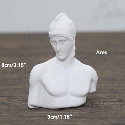 Greek Mythology God Goddess Hero David Venus Mozart Bust Figurine Sculpture Statue Plaster Sketch Practice Model Room Decoration