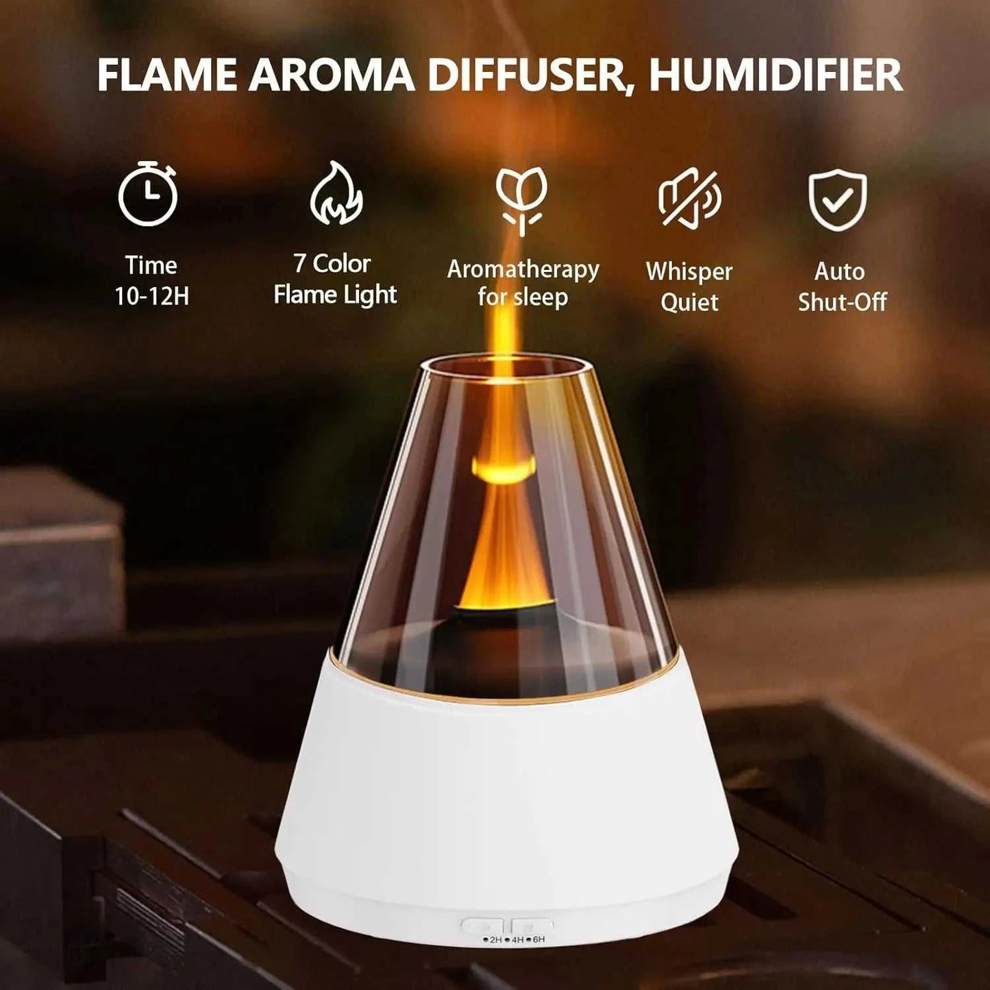  Flame Essential Oil Diffuser Upgrade 7 Colour Lights Aromatherapy Diffuser Diffuser Air Humidifier Aroma Diffusers for Bedroom 12000053082702083 71 $ CREAROMA Choice Store Stew's Incense