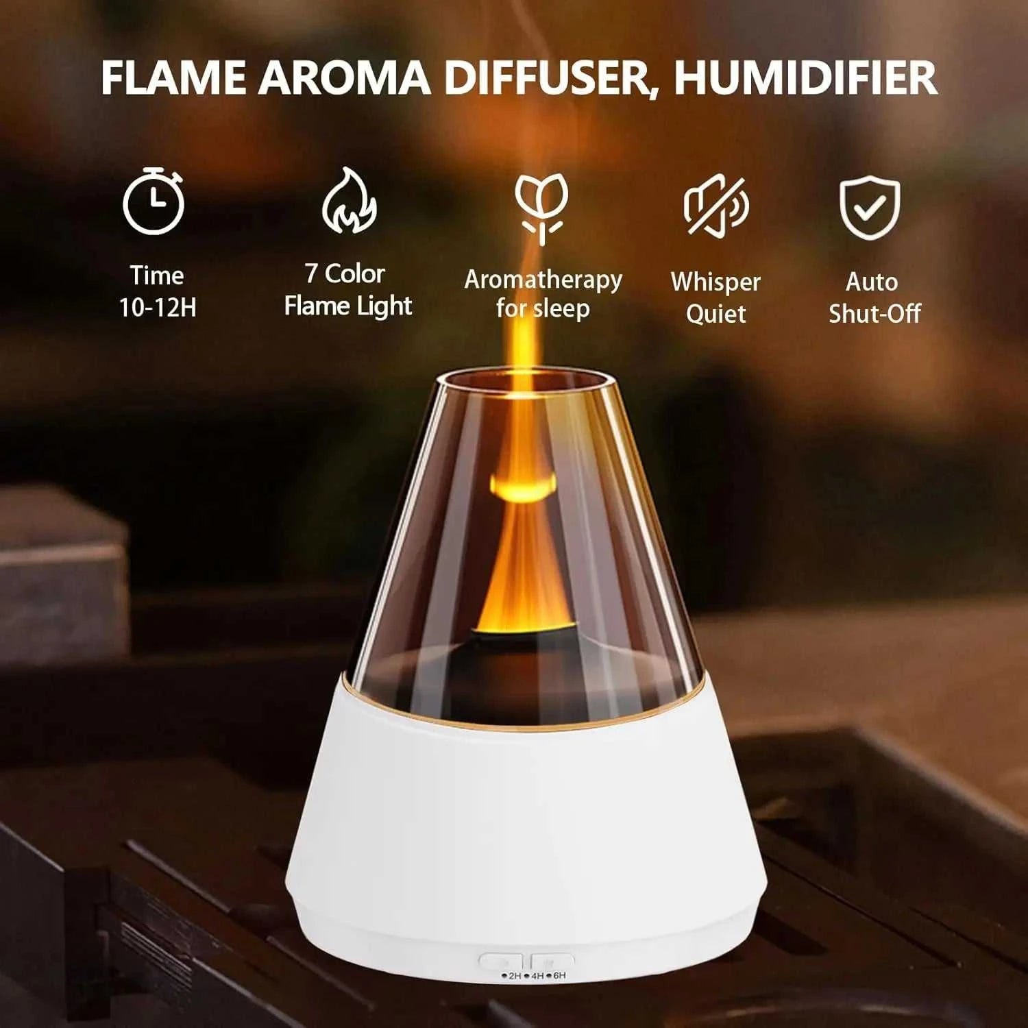  Flame Essential Oil Diffuser Upgrade 7 Colour Lights Aromatherapy Diffuser Diffuser Air Humidifier Aroma Diffusers for Bedroom 12000053082702083 71 $ CREAROMA Choice Store Stew's Incense