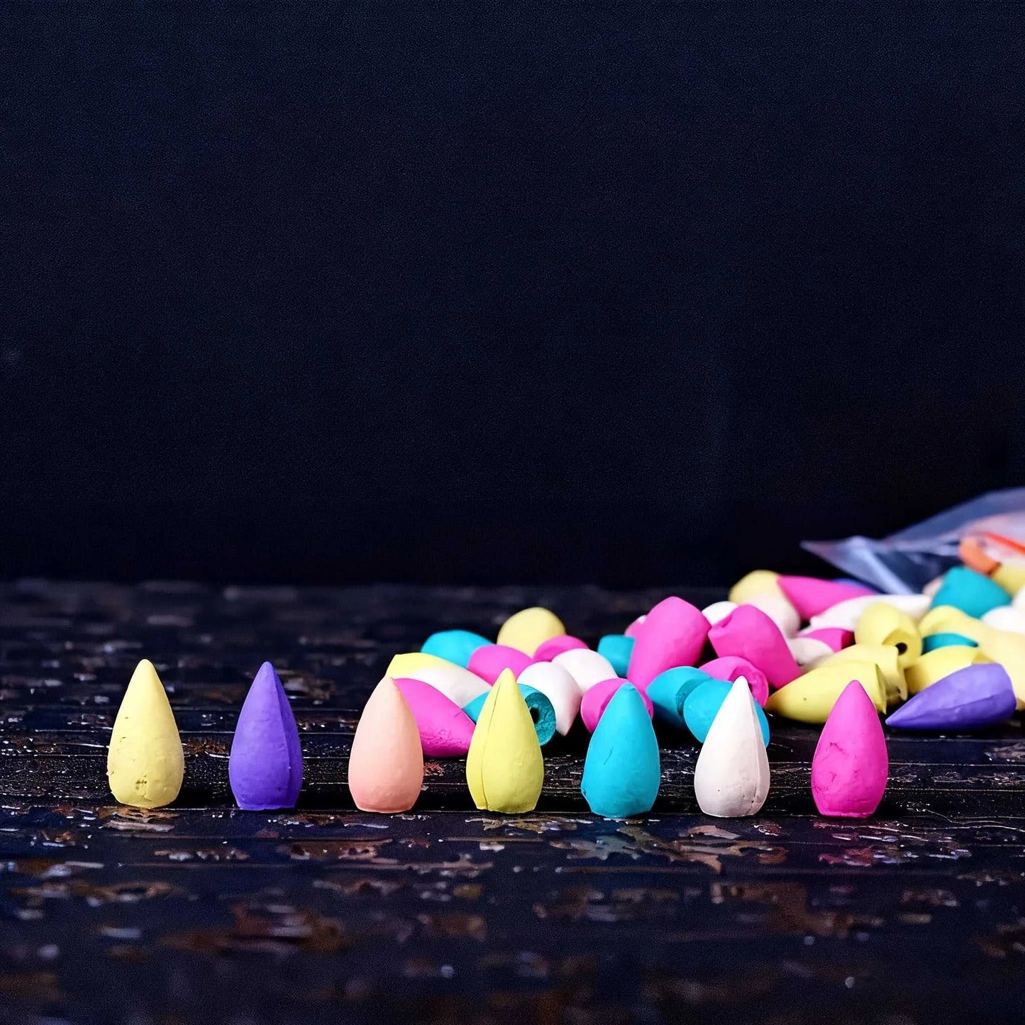  50Pcs Natural Backflow Incense Cones - Various Scents, Lavender, Sandalwood, Jasmine, Rose, Etc. for Indoor Yoga, Outdoor Camping, Perfect for Waterfall Incense Burners, for House Cleaning, Yoga, Tea Room, Home or Office Use 12000052036739752 6 $ Shop1103840871 Store Stew's Incense