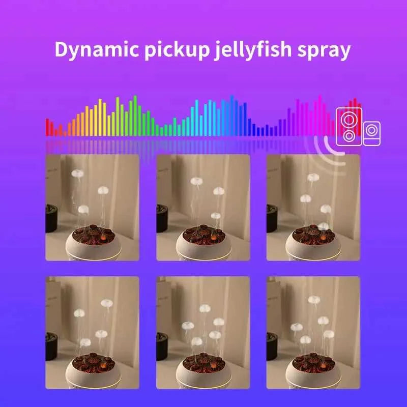  Dynamic Jellyfish Air Humidifier 250ml Essential Oil Diffuser Remote Control Bedroom Humidifier With 7 Colorful Night Lights 12000042779573265 129 $ Sky Home Appliance Store Stew's Incense