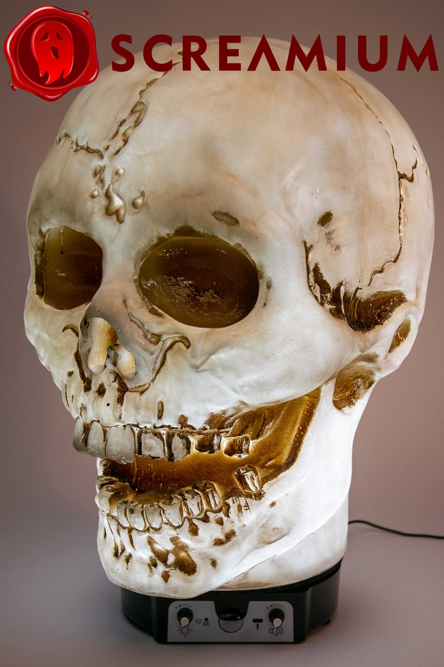 Halloween Giant Skull Animatronic Lamp Prop 20-Inch-Tall Heavy Duty Polyresin Halloween Decoration SCREAMIUM-MPN-10003 179 $ Shop All SCREAMIUM Stew's Incense