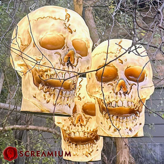 Halloween Giant Skull Pendant Lantern Prop 20-Inch-Tall Waterproof Outdoor Halloween Decoration SCREAMIUM-MPN-10020 179 $ Shop All SCREAMIUM Stew's Incense