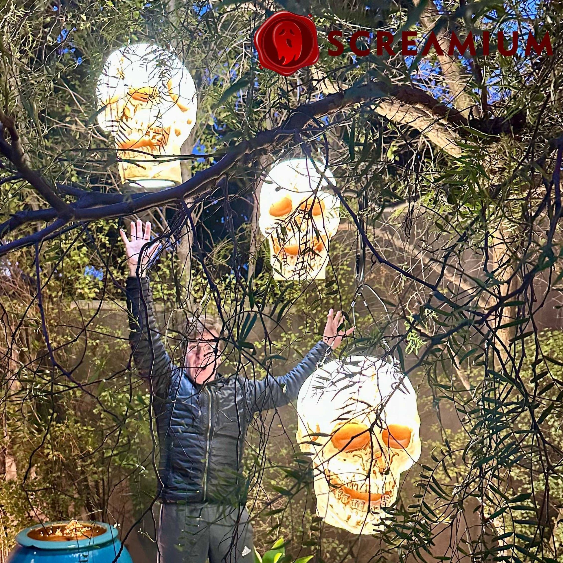 Halloween Giant Skull Pendant Lantern Prop 20-Inch-Tall Waterproof Outdoor Halloween Decoration SCREAMIUM-MPN-10020 179 $ Shop All SCREAMIUM Stew's Incense