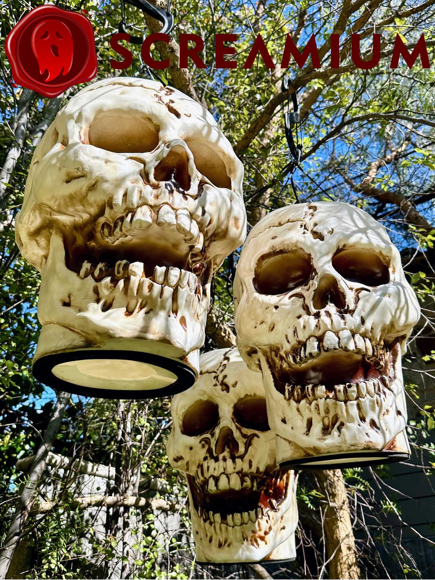Halloween Giant Skull Pendant Lantern Prop 20-Inch-Tall Waterproof Outdoor Halloween Decoration SCREAMIUM-MPN-10020 179 $ Shop All SCREAMIUM Stew's Incense