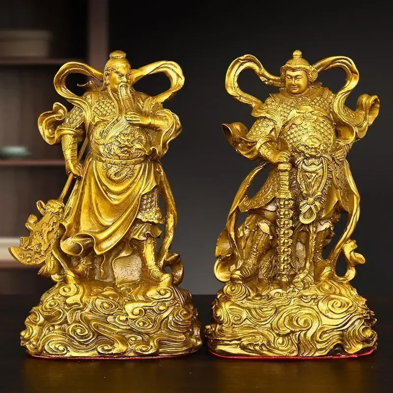 Buddha Brass Vedanta Jataka Bodhisattva Statue Guardian Deity Household Hall Offerings