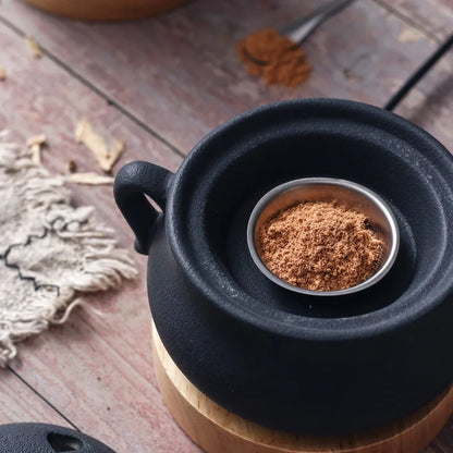 Plug in Timed 110V/220V Electric Incense Burner Ceramic Elegant Black 25ml Essential Oil Lamp Timed Household for Home Decor