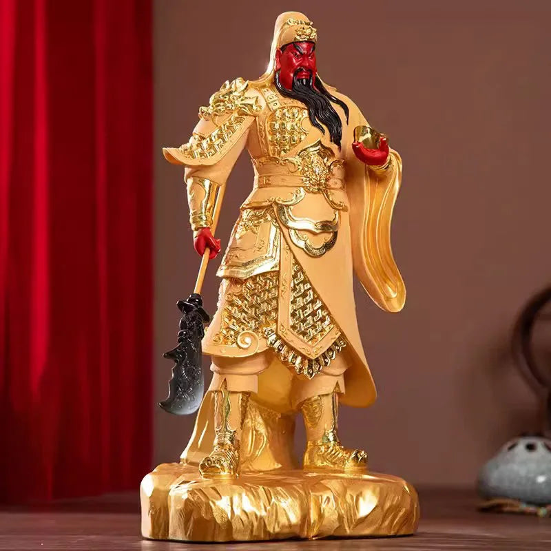 Buddhist Deity Figurine for Home Decor, God of Wealth, Guan Yu Statue, Domineering Buddha Ornament, Worship Buddha