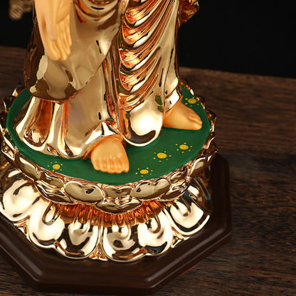 Standing Resin Buddha Statue Home Living Enshrinement God Statue Ornament