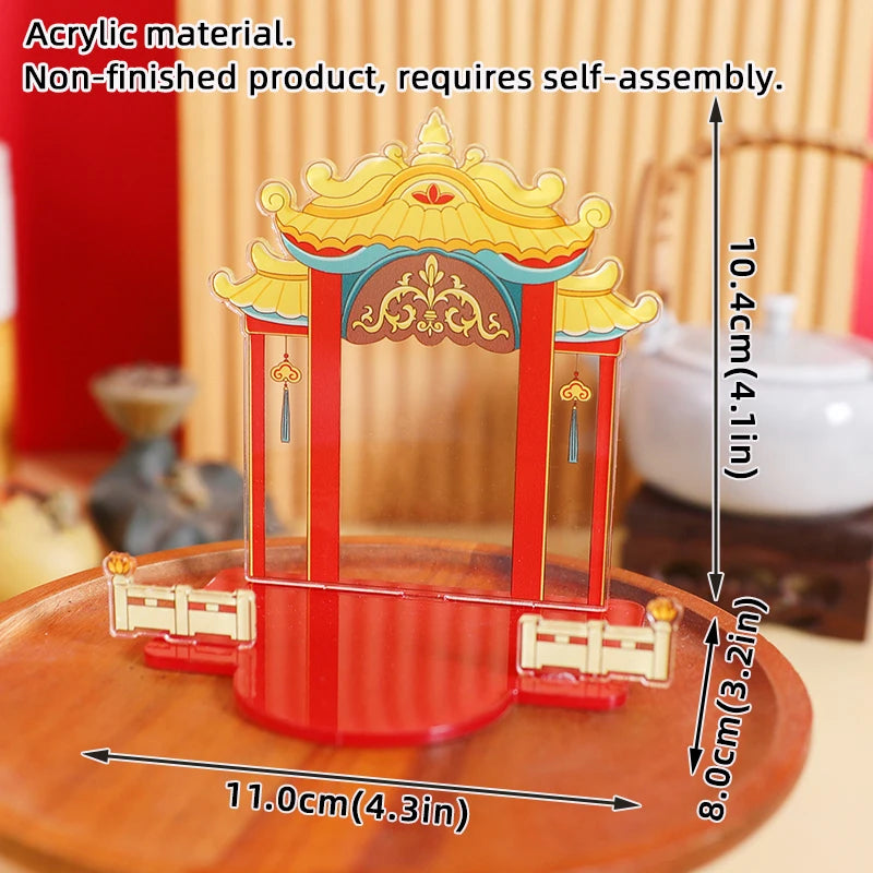 Chinese Deity Figurines Desk Organizer Creative Car Interior Zen Decor Office Stress Relief Ornament Car/Buddha Shrine Decor